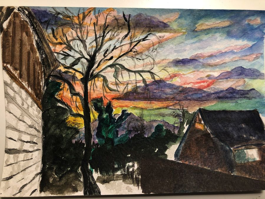 Sunsets — закат, работа 1