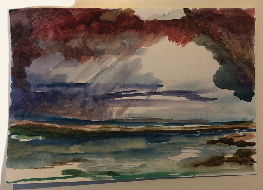 Watercolors — акварель, работа 2