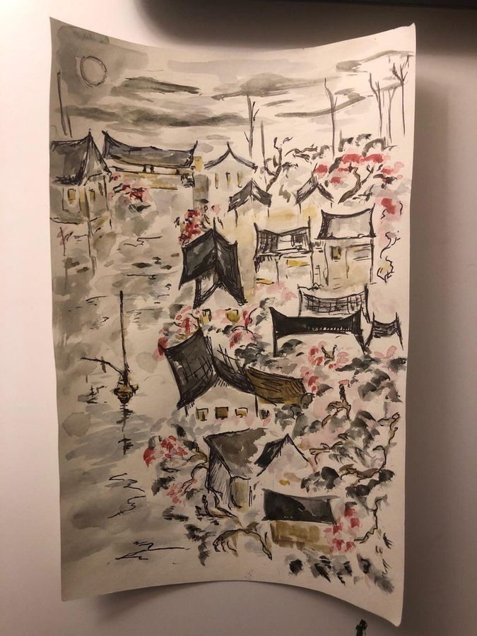 Watercolors — акварель, работа 8