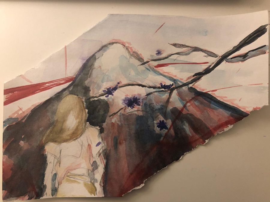 Watercolors — акварель, работа 10