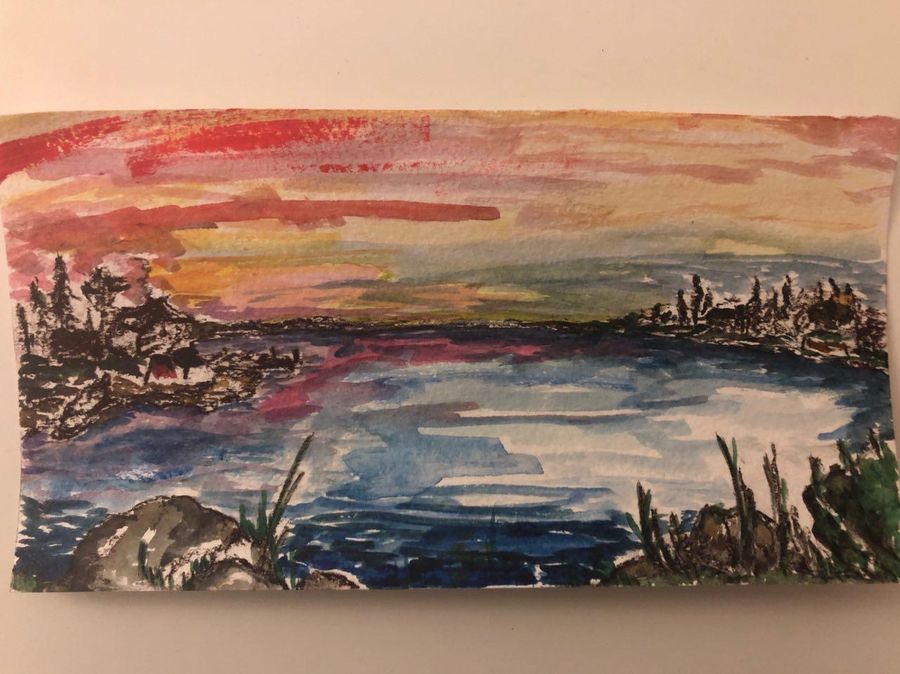 Watercolors — акварель, работа 14