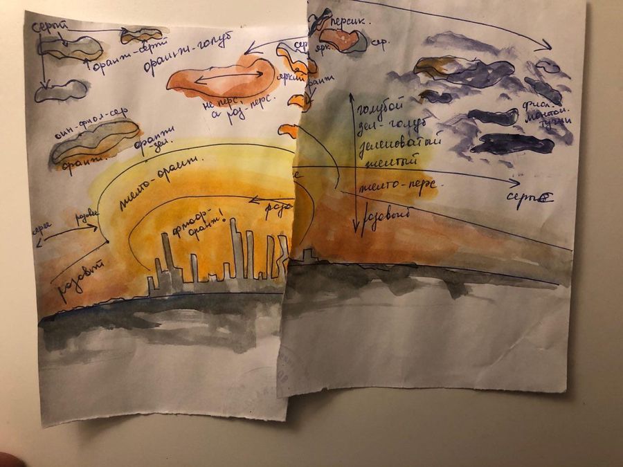 Watercolors — акварель, работа 15
