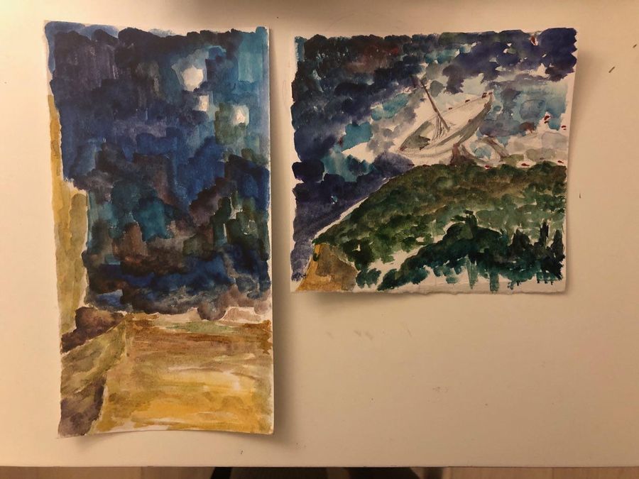 Watercolors — акварель, работа 17
